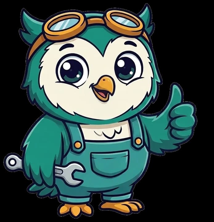 Owlbert giving a thumbs-up